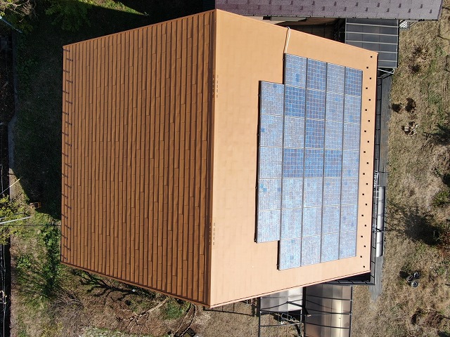 甲州市　屋根カバー工法